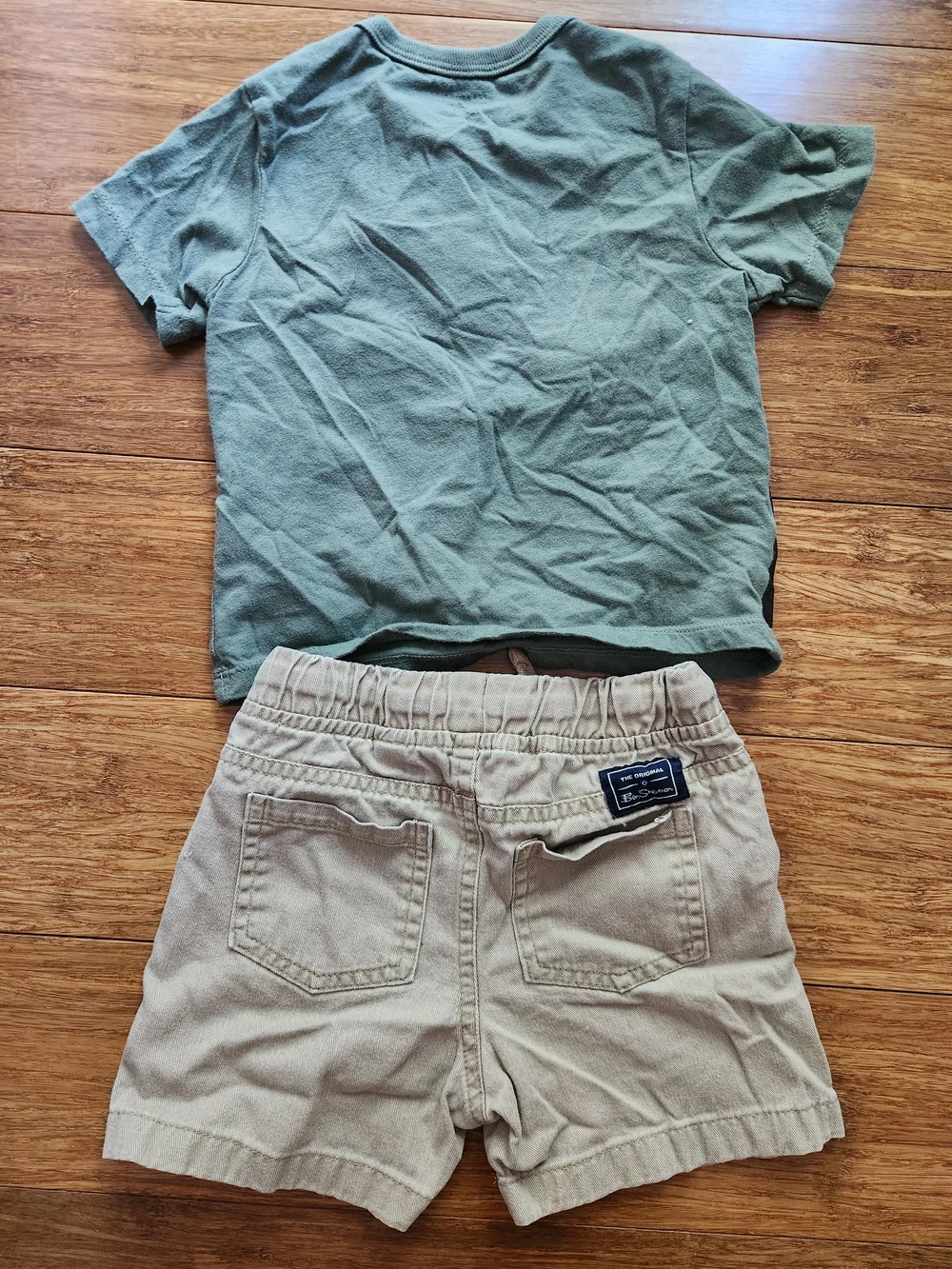 Baby Boys Excavator Shirt and Khaki Shorts Set, 18-24 Months - Picture 3 of 5